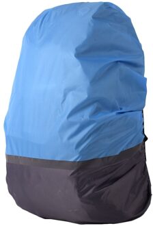 Rugzak Regenhoes 18-25L Reflecterende Waterdichte Tas Cover Outdoor Camping Reizen Regendicht Stofdicht Covers Voor Rugzakken Blauw