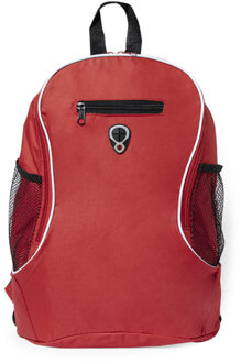 Rugzak - rood - 21.5 liter - backpack met flessenhouder - schooltas - 40 cm