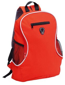 Rugzak - rood - 21.5 liter - backpack met flessenhouder - schooltas - 40 cm