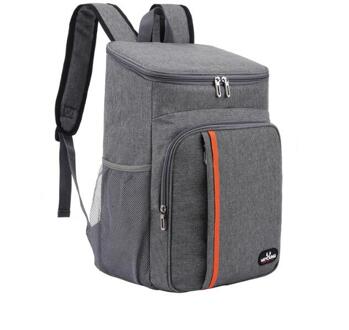 Rugzak Schouder Isolatie Zak Outdoor Ice Pack Verdikking Isolatie Rugzak Waterdichte Picknick Tas Grijs