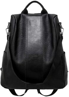 Rugzak Vrouwen Beknopte Anti-Diefstal Rugzak Twee-weg Schooltas Waterdichte Schoudertas Voor Meisjes Tassen Rugzak Dames Bagpack zwart