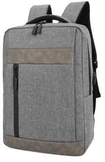 Rugzakken Voor Mannen Usb Opladen Waterdicht Oxford Doek Tas Voor Laptop 15 6 Multifunctionele Business Rugzak Mans donker grijs