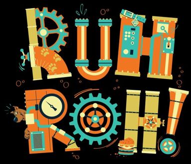 Ruh-Roh! Clockwork Men's T-Shirt - Black - S Zwart