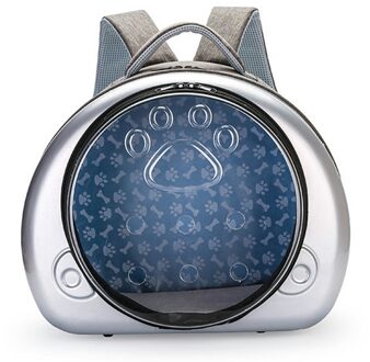 Ruimte Arbeidsbesparende Huisdier Rugzak Poreuze Ademend Geschikt Voor Katten En Honden Comfortabele Huisdier Rugzak zilver