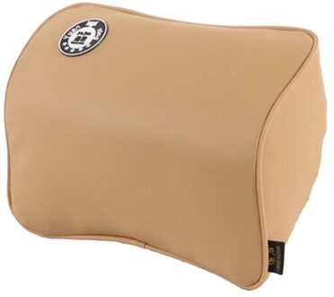 Ruimte Memory Foam Auto Lendensteun Auto Nekkussen Hoofdsteun Hoofd Terughoudendheid khaki