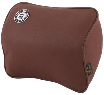 Ruimte Memory Foam Auto Lendensteun Auto Nekkussen Hoofdsteun Hoofd Terughoudendheid ligth koffie