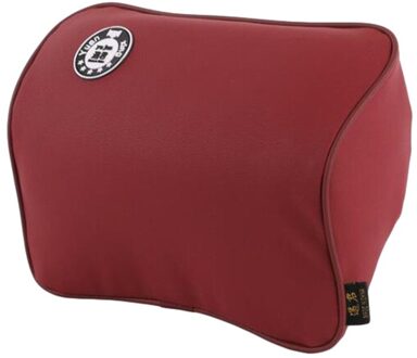 Ruimte Memory Foam Auto Lendensteun Auto Nekkussen Hoofdsteun Hoofd Terughoudendheid rood