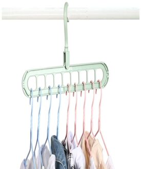 Ruimtebesparend Hanger 360 Roterende Magic Hanger multifunctionele Opvouwbare Kast Drogen Kleding Opslag Hangers Praktische 9 Gaten