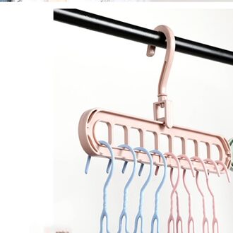 Ruimtebesparend Hanger 360 Roterende Magic Hanger multifunctionele Opvouwbare Kast Drogen Kleding Opslag Hangers Praktische 9 Gaten