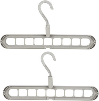 Ruimtebesparende Kledinghanger - 2x - kunststof - 30 cm - Kledingkasthanger