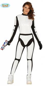 Ruimtepak dames Zwart, Wit - Transparant