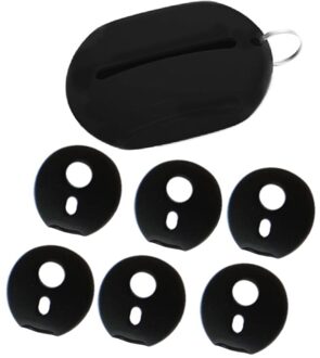 Ruisonderdrukking Oordopjes Zachte Siliconen Oortelefoon Cover Case Voor Xiaomi Air2/2S Draadloze Bluetooth Headset 1Set zwart