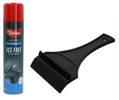 Ruitenontdooier spray - voor auto - 400 ml - antivries sprays - winter/vorst - incl. ijskrabber