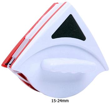 Ruitenwisser Glas Cleaner Tool Abs Rubber Spons Badkamer Huishoudelijke Double Side Borstel Magnetische Schoonmaken Accessoires 15-24mm