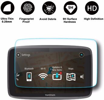 Ruiya Screen Protector Voor Tomtom Go 620 6200 6250 6Inch Gps Navigatie Scherm, 9H Hardheid Gehard Glas Scherm Beschermende Folie
