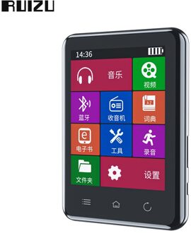 Ruizu D66 Bluetooth MP3 Speler Met 2.8Inch Touch Screen 16G/32G Lossless Muziekspeler ondersteuning Fm Recorder E-Book Video 16GB