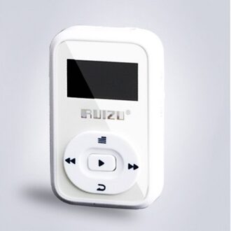 Ruizu Sport Audio Mini Bluetooth Mp3 Speler Muziek Audio Mp 3 Mp-3 Met Radio Digitale Hifi Hi-Fi Screen Fm Flac usb 8Gb Clip Lcd wit