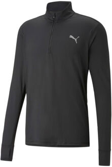 Run Favorite 1/4 Zip Hardloopshirt Heren zwart - M