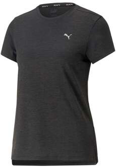 Run Favorite Heather Hardloopshirt Dames donkergrijs - L