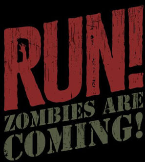 RUN! Zombies Are Coming! Dames T-shirt - Zwart - 3XL