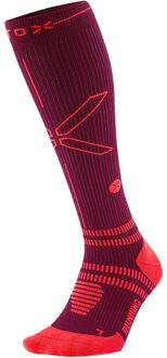 Running Compressie Sokken Dames bordeaux - W1