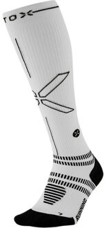 Running Compressie Sokken Dames wit/zwart - W3