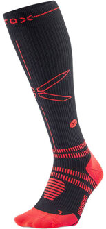 Running Compressie Sokken Heren blauw/oranje - M1