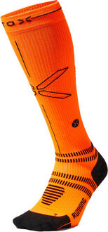 Running Compressie Sokken Heren oranje/zwart - M2
