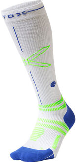 Running Compressie Sokken Heren wit/groen - M1