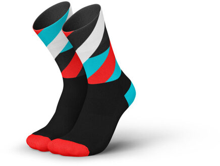 Running Loops Hoge Sokken zwart/roze - 39-42