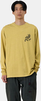 Running Man L/S Tee Pigment Dyed Oranje