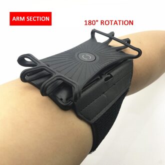 Running Sport Arm Band Case Telefoon Houder Tas Roterende 180 ° Outdoor Fitness Oefening Telefoon Stand Arm Band Riem accessoires