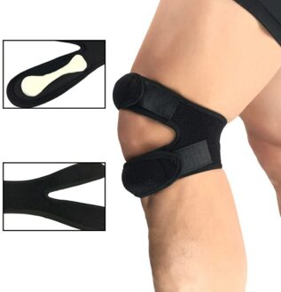 Running Sport Patella Brace Wrap Cap Stabilizer Demping Band Knie Ondersteuning Verstelbare Beschermende Knee Protector