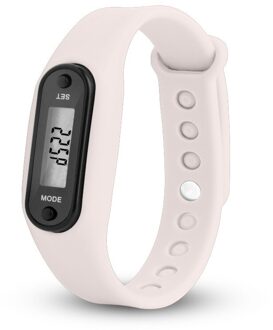 Running Stappen Calorie Counter Sport Smart Horloge Armband Digitale Lcd Stappenteller Display Fitness Meter Stap Tracker wit