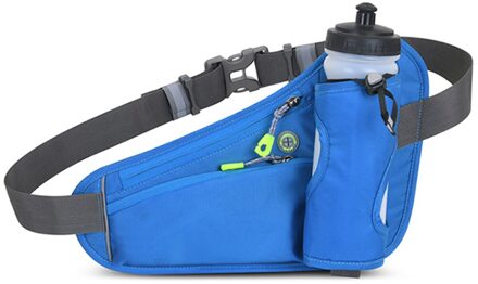 Running Taille Zakken Waterfleshouder Outdoor Camping Wandelen Fitness Mannen Vrouwen Fiets Fietsen Riem Sport Fanny Packs blauwe kleur