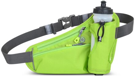 Running Taille Zakken Waterfleshouder Outdoor Camping Wandelen Fitness Mannen Vrouwen Fiets Fietsen Riem Sport Fanny Packs groene kleur