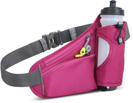 Running Taille Zakken Waterfleshouder Outdoor Camping Wandelen Fitness Mannen Vrouwen Fiets Fietsen Riem Sport Fanny Packs rode kleur