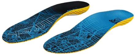 RunPro High Inlegzooltje-Blauw,Geel - XS