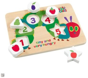 Rupsje nooitgenoeg vormenpuzzel hout, 25 x 18.5 cm