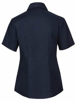 Russell Athletic Russell Collectie Dames/Dames Korte Mouw Easy Care Oxford Shirt (Heldere marine) Navy/blauw - 4XL
