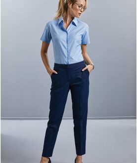 Russell Athletic Russell Collectie Dames/Dames Korte Mouw Easy Care Oxford Shirt (Oxford Blauw) - 5XL