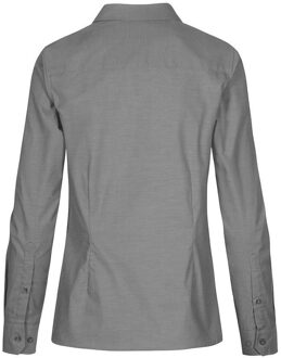 Russell Athletic Russell Collectie Dames/Dames Lange Mouw Easy Care Oxford Shirt (Zilver) - XS