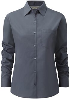 Russell Athletic Russell Collectie Dames / Dames Lange Mouwen Shirt (Konvooi Grijs) Donkergrijs