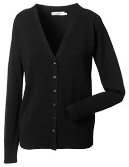Russell Athletic Russell Collectie Dames/Dames V-hals Gebreid Vest (Zwart) - maat 4XL