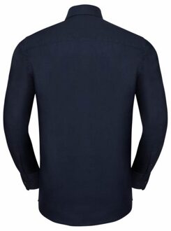 Russell Athletic Russell Collectie Heren Lange Mouw Easy Care op maat gemaakt Oxford Shirt (Heldere marine) Navy/blauw - 18.5 inch
