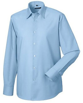 Russell Athletic Russell Collectie Heren Lange Mouw Easy Care op maat gemaakt Oxford Shirt (Oxford Blauw)