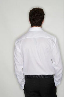 Russell Athletic Russell Collectie Heren Lange Mouw Ultiem Niet-Ijzershirt (Wit) - 18.5 inch