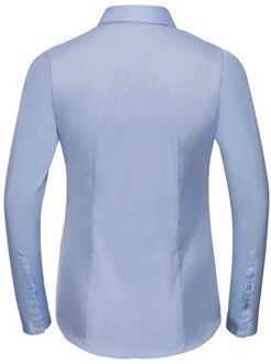 Russell Athletic Russell Collection Dames/Dames Formeel Overhemd met Visgraat Lange Mouwen (Lichtblauw) - XL