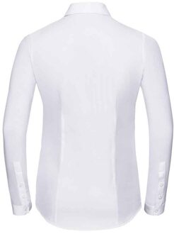 Russell Athletic Russell Collection Dames/Dames Formeel Overhemd met Visgraat Lange Mouwen (Wit) - EU 44 / UK 16