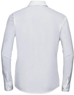 Russell Athletic Russell Collection Dames/Dames Katoen Popeline Easy-Care Formeel Overhemd Met Lange Mouwen (Wit) - EU 50 / UK 22